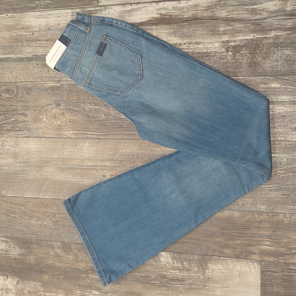 7FAMK Ultra High Rise Skinny Boot jeans 7U413567 color Golden Hour sz23 Tall NWT - Picture 4 of 15